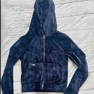 Adult Small Tiger Friday Black Velour Hoodie